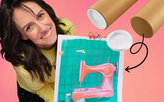 how to flatten an art poster