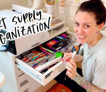 How I Organize My Art Supplies (IKEA Alex Drawers)
