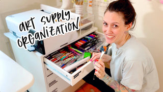 How I Organize My Art Supplies (IKEA Alex Drawers)
