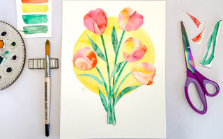 How to create a papercut floral bouquet
