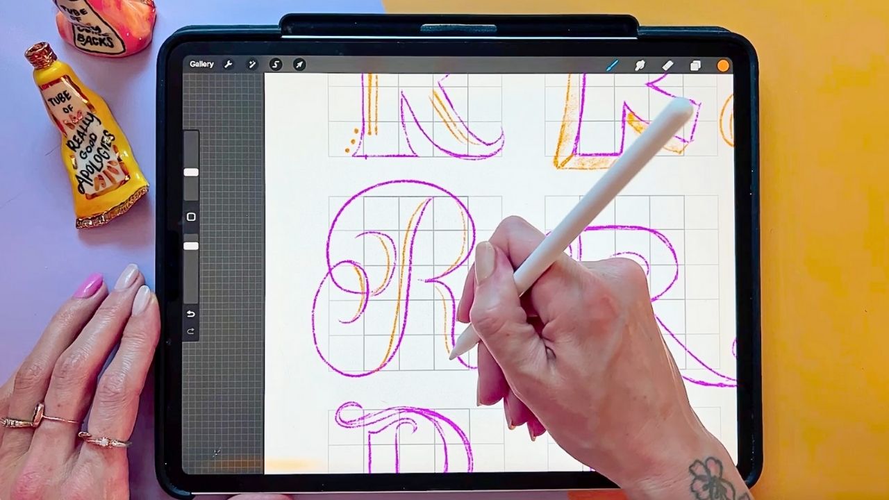 Digital lettering tips for beginners