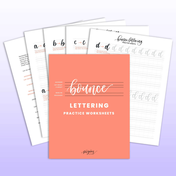 digital templates by the pigeon letters