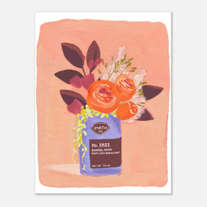 floral bouquet illustration gouache
