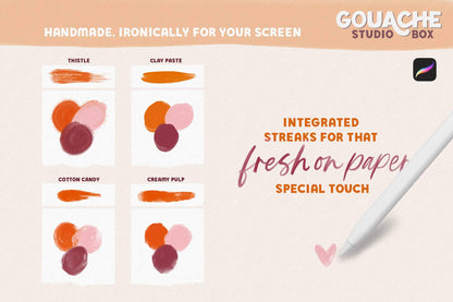 Gouache Studio Box - Procreate Brushes for Painting