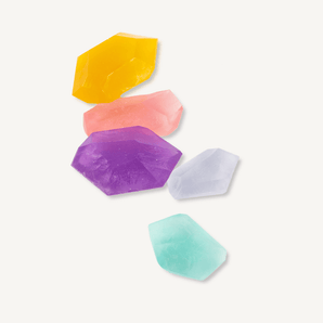 Creativity Crystals - 5 Translucent Erasers