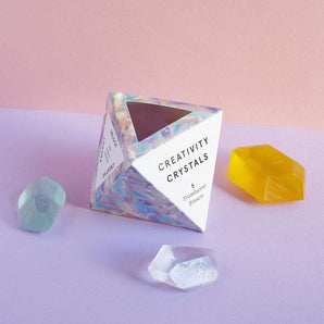 Creativity Crystals - 5 Translucent Erasers
