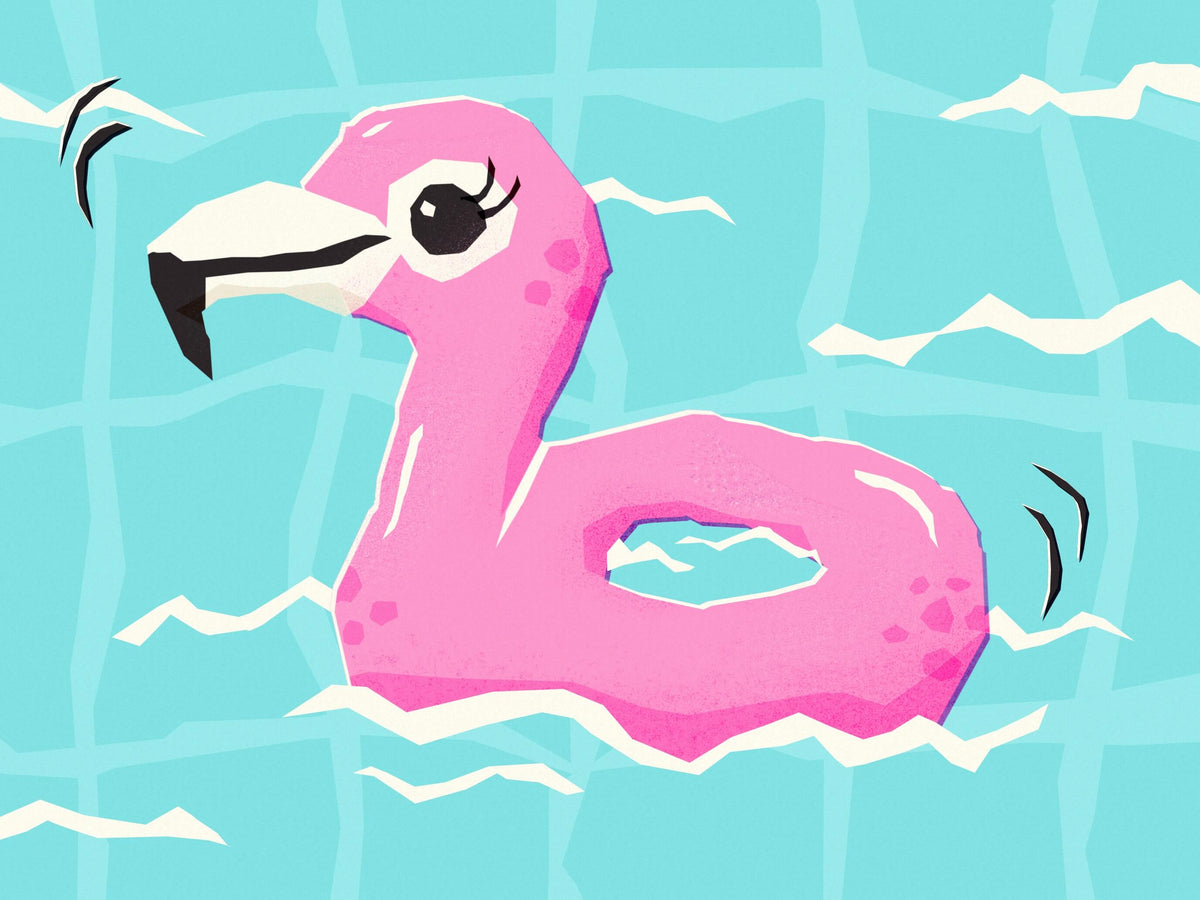 Low Pressure Art-Making: Create a Funky Flamingo in Procreate