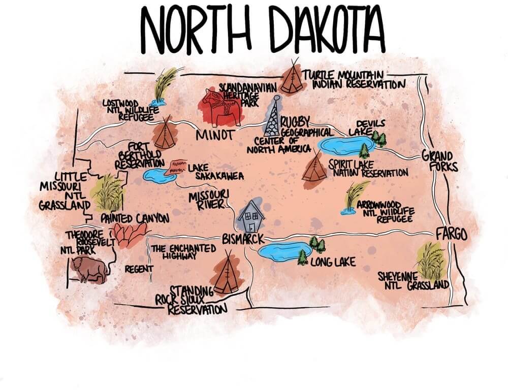 procreate map illustration