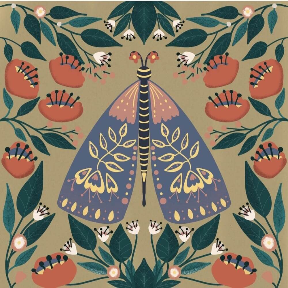 procreate color palettes floral illustration
