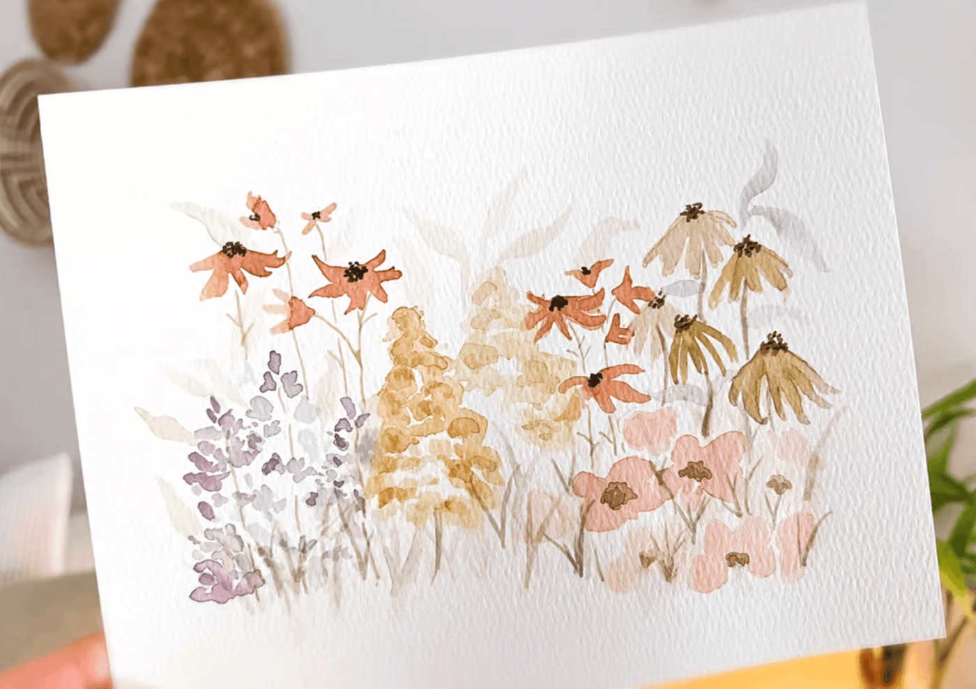 watercolor flower painting tutorial