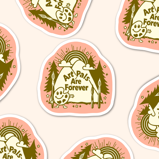 Art Pals Are Forever Sticker