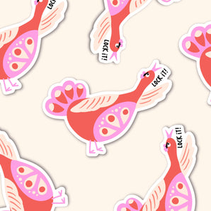 Bossy Bird Sticker - Lock it