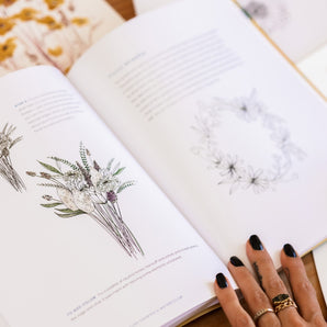 how to draw wildflower bouquet book