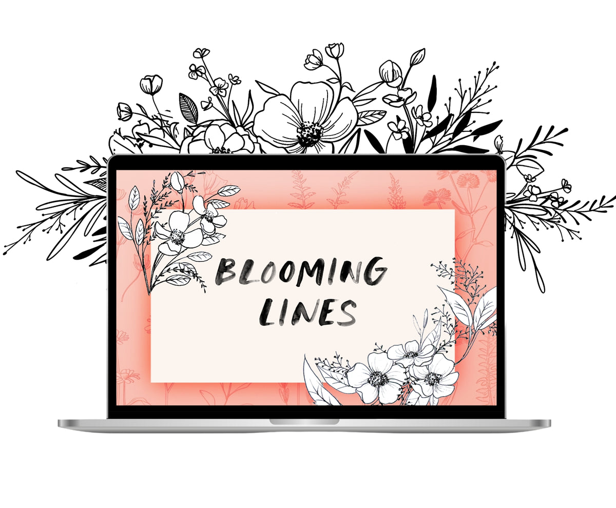 botanical line drawing tutorial