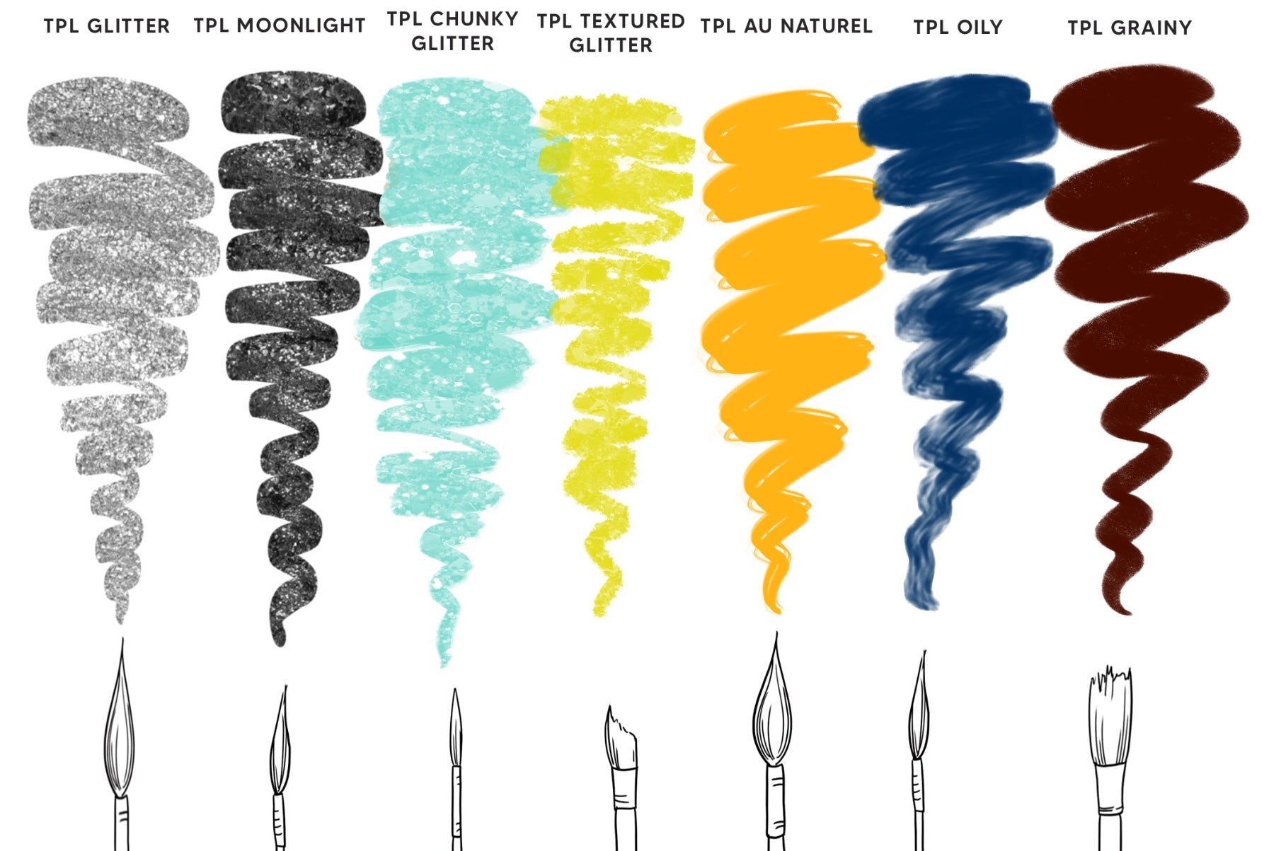 calligraphy brushes for procreate