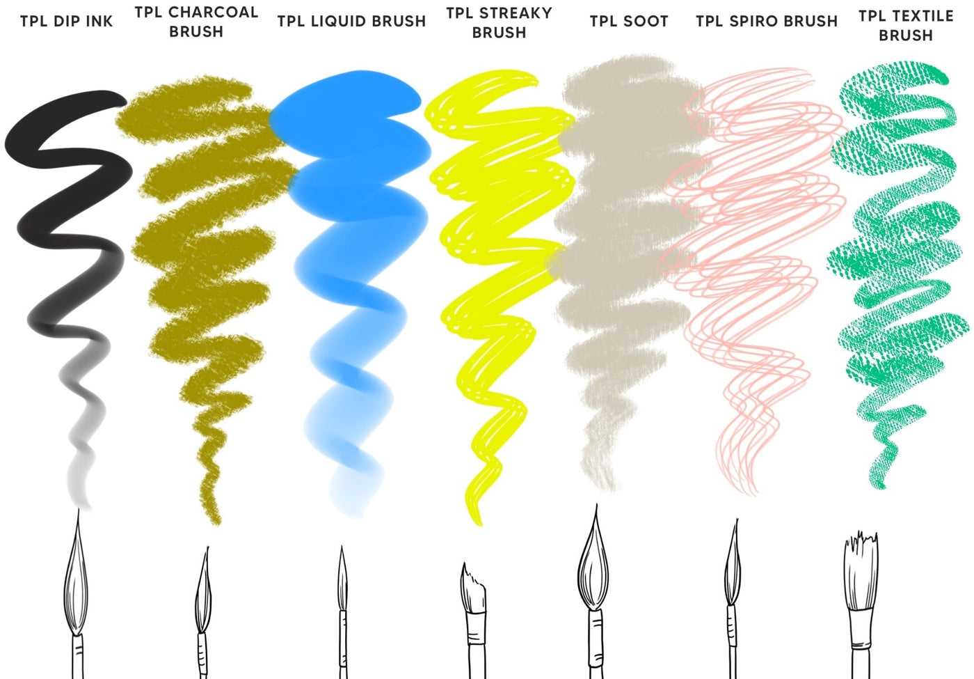 calligraphy procreate brushes