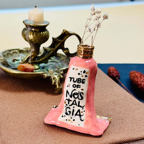 22k Ceramic Tube of Nostalgia Vase