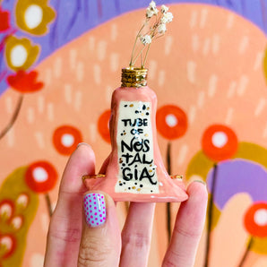 22k Ceramic Tube of Nostalgia Vase
