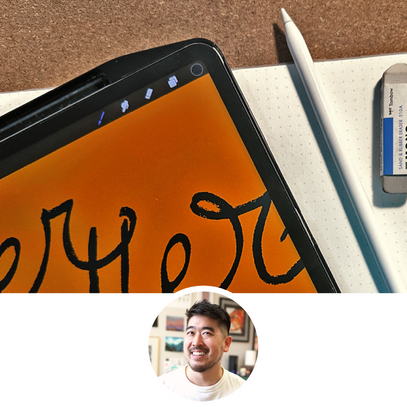 digital artwork tutorial lettering