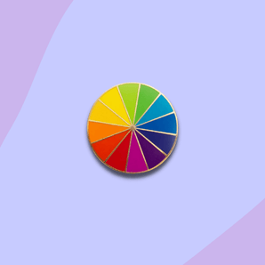 Pin de esmalte de rueda de color