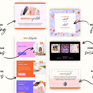 Colorful Flodesk Email Template for Newsletters - Candyjay