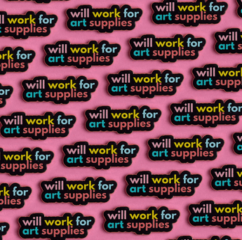 funny artist pin