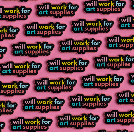 funny artist pin