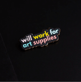 the gray muse enamel pin