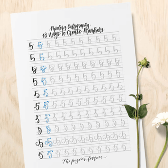 Printable Numbers Lettering Lettering Practice Sheets - 10 Ways to Create Numbers