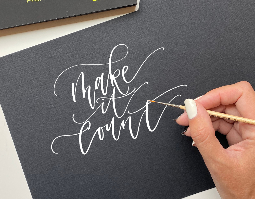 modern calligraphy tutorial for beginners
