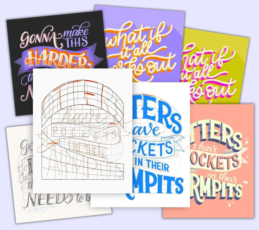 Lettering Layouts: The Juxtaposition of Compositions