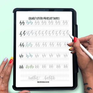 double letter practice sheets