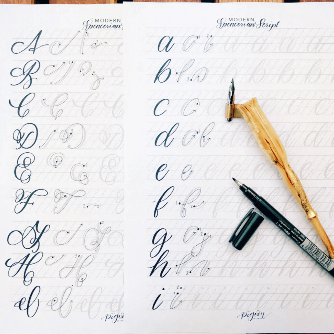 calligraphy practice sheets