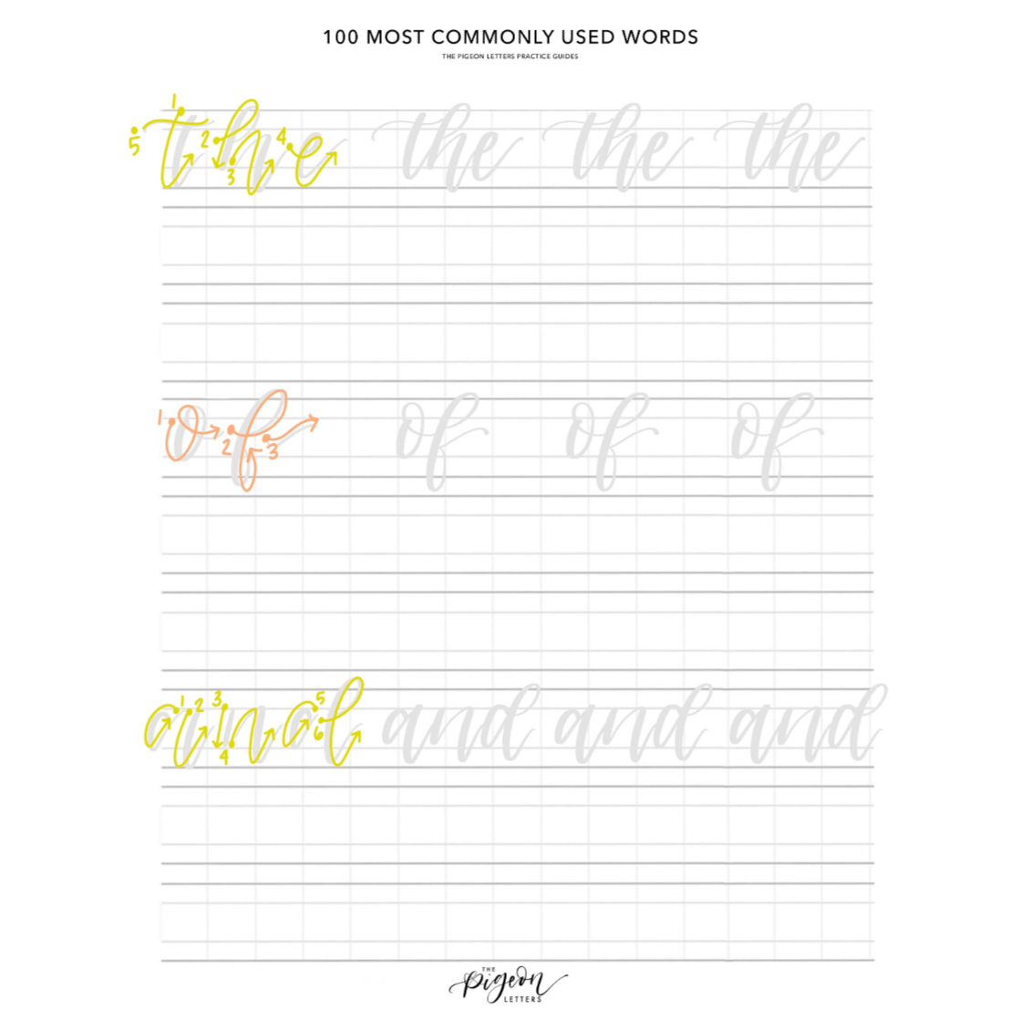 word lettering practice sheets