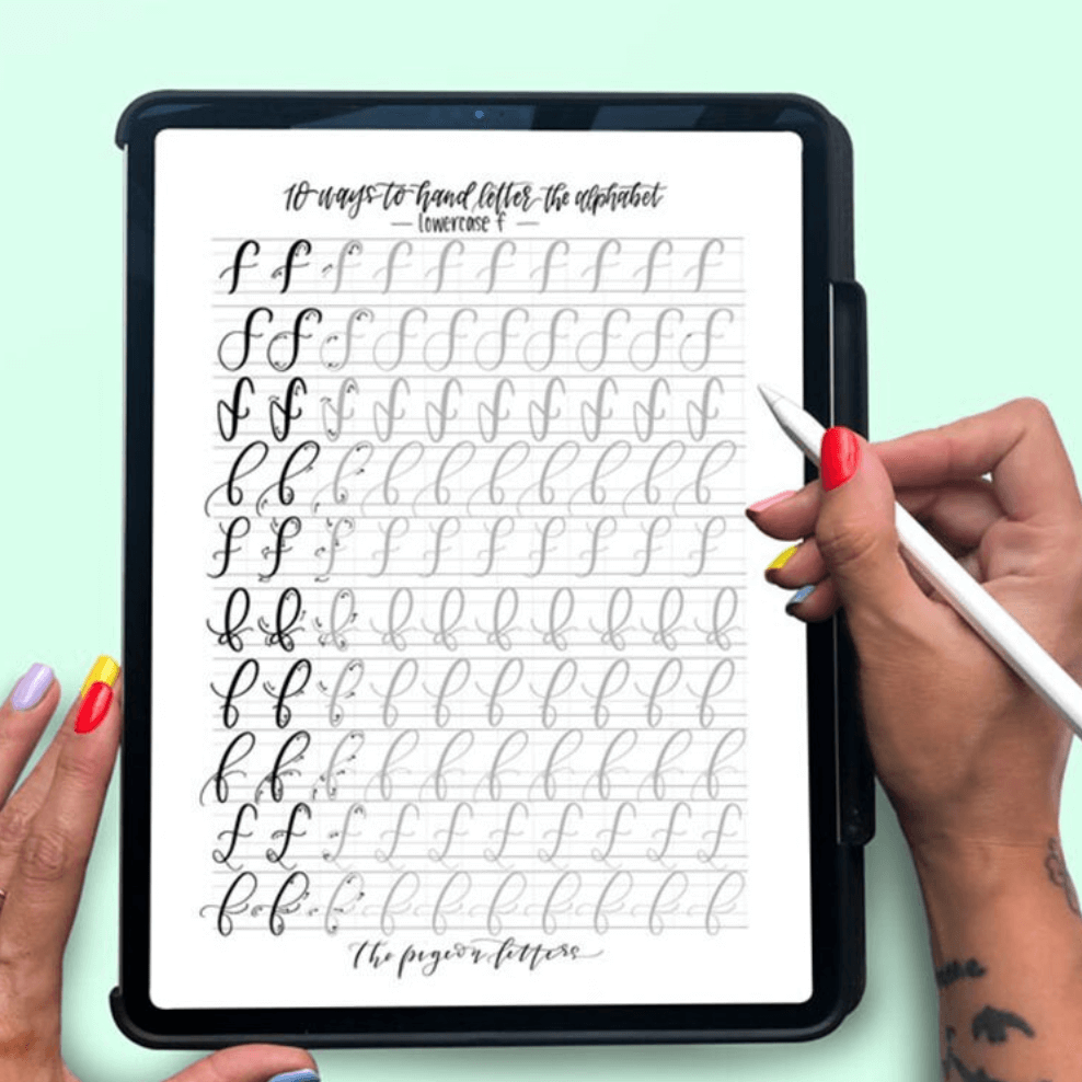 Lowercase Lettering Lettering Practice Sheets - Lowercase Alphabet