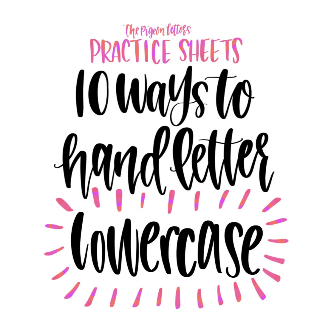practice sheets for handlettering