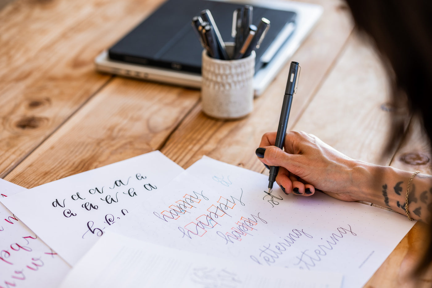 brush lettering guide