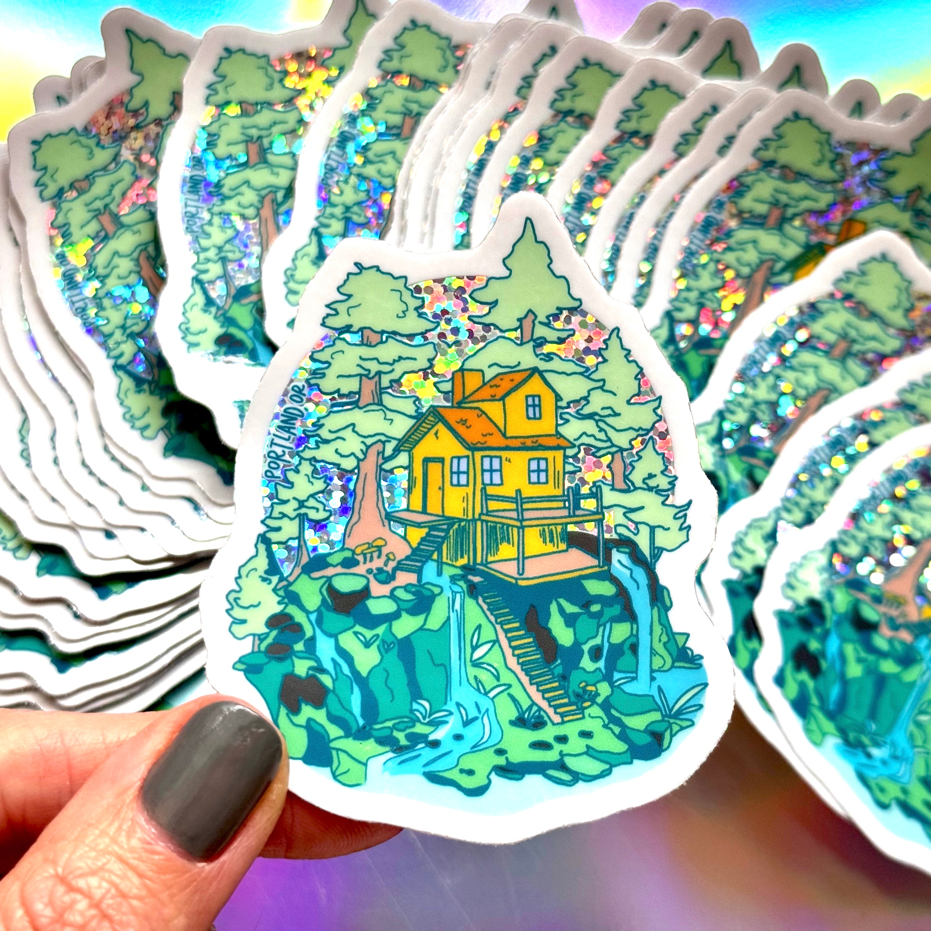 Portland Infinity Sticker Portland Oregon Cabin Sticker