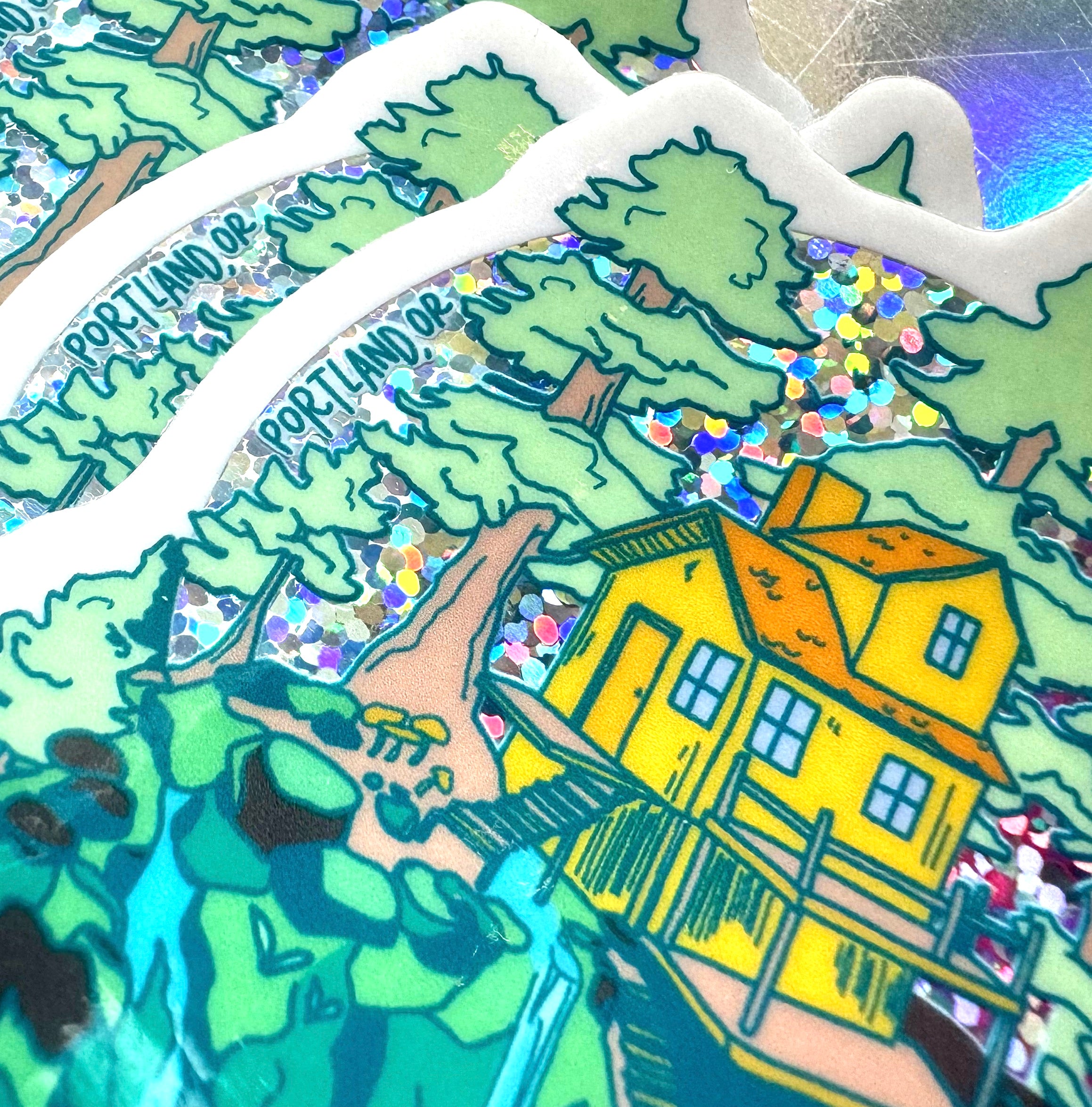 Portland Infinity Sticker Portland Oregon Cabin Sticker