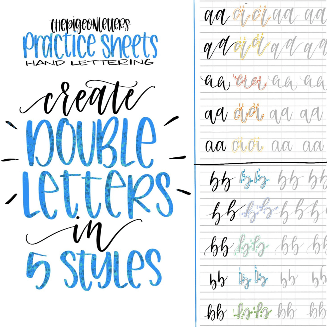 lettering practice sheets