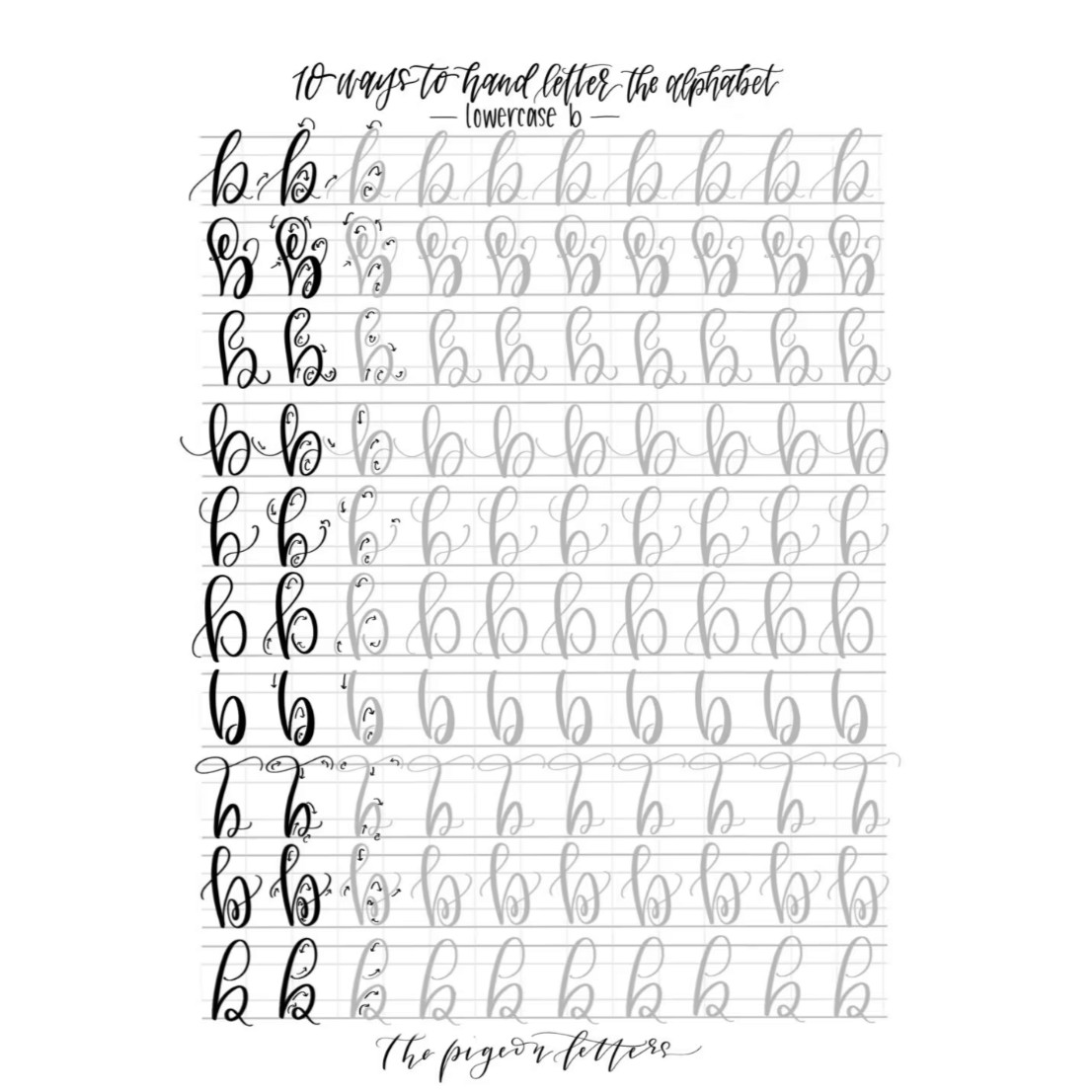 practice sheets for lettering