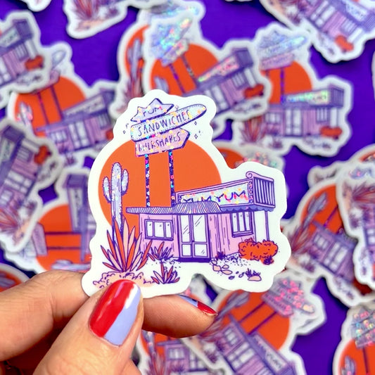 Desert Diner Vinyl Sticker