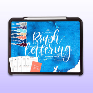 Paquete de letras de pincel para Procreate