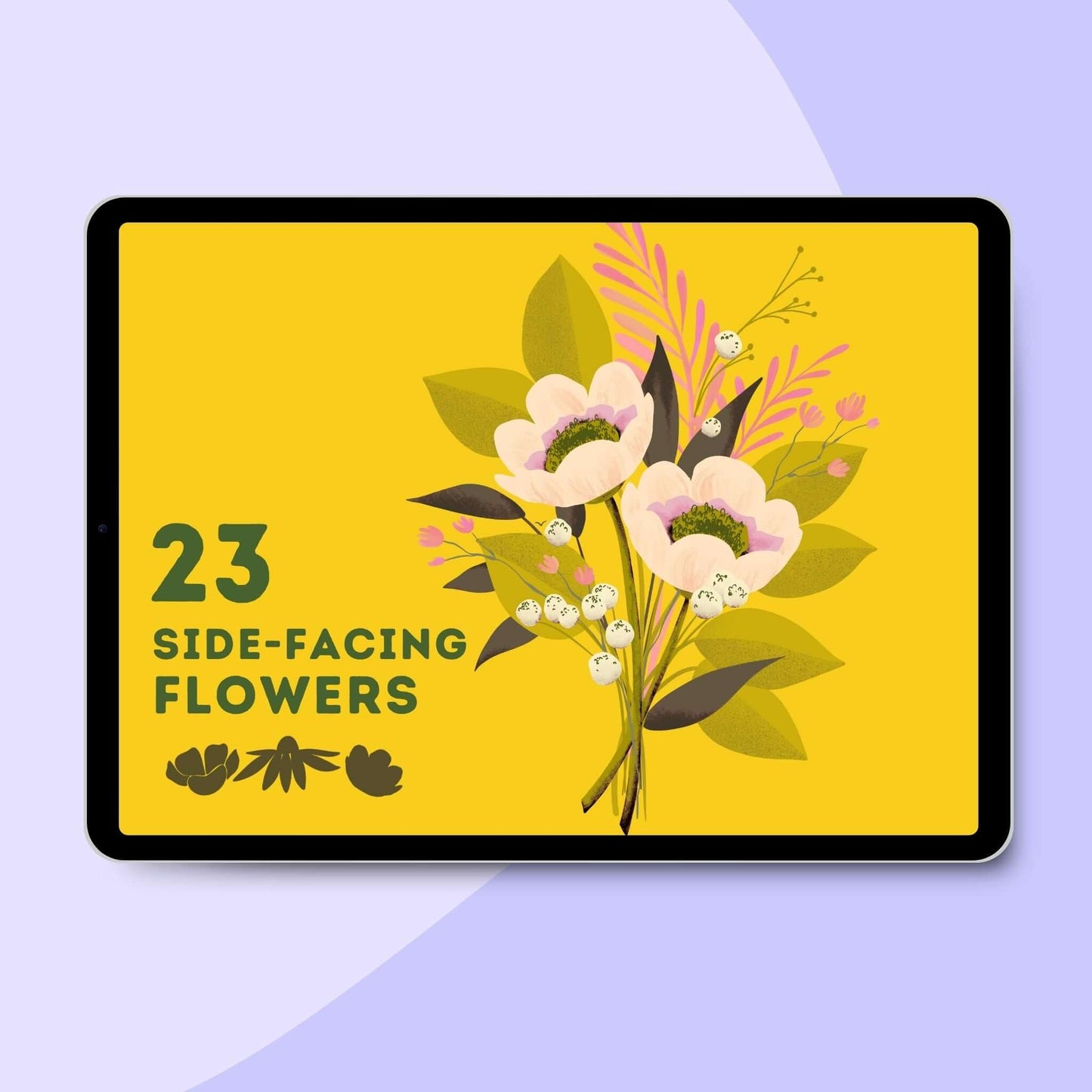 Flower PowerPack: 150+ Procreate Brushes for Botanical Drawing