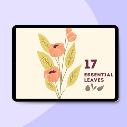 Flower PowerPack: 150+ Procreate Brushes for Botanical Drawing