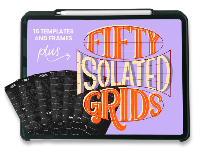 lettering grids for procreate
