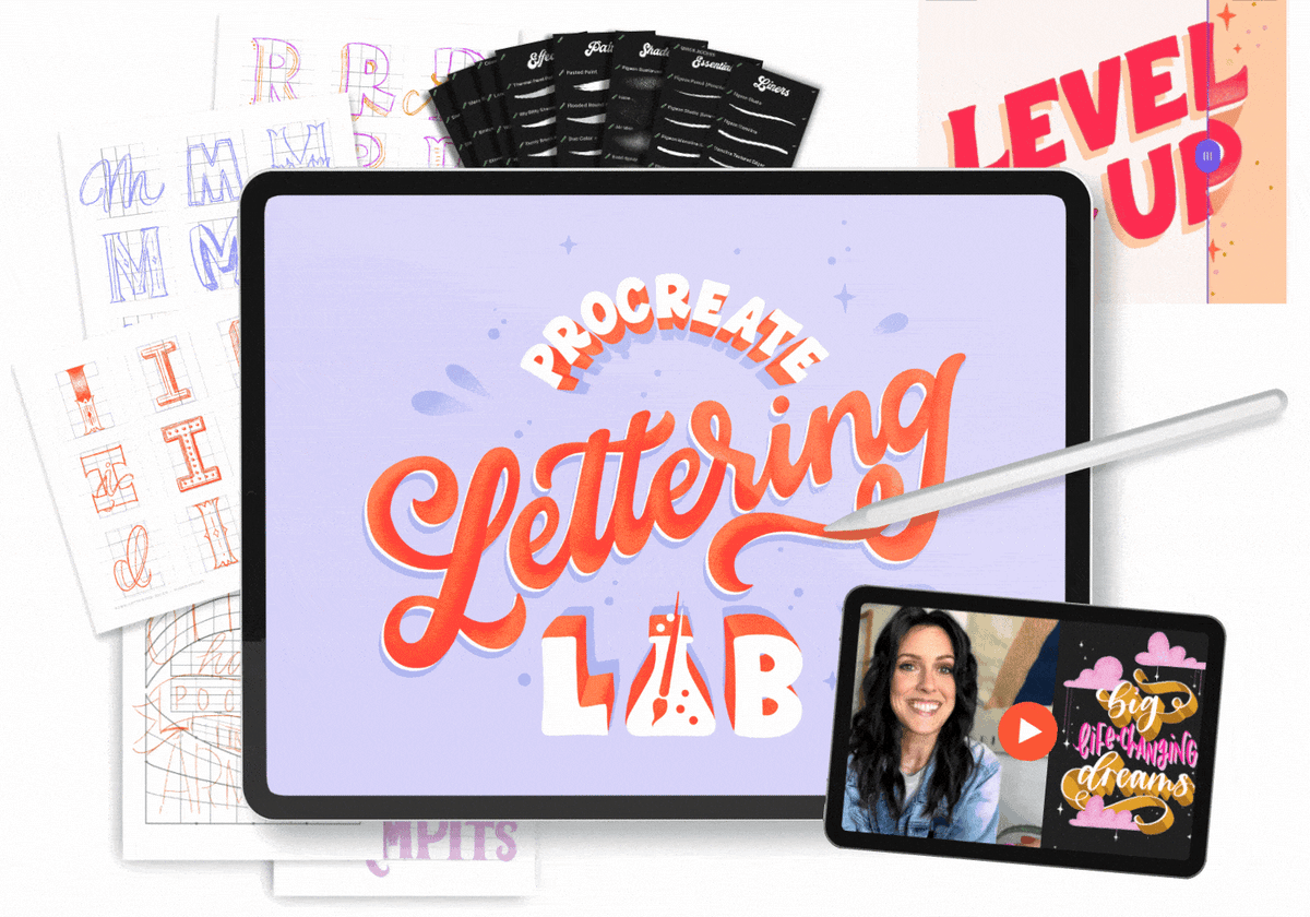 Procreate Lettering Course Step-by-Step Procreate Tutorials – The Pigeon Letters