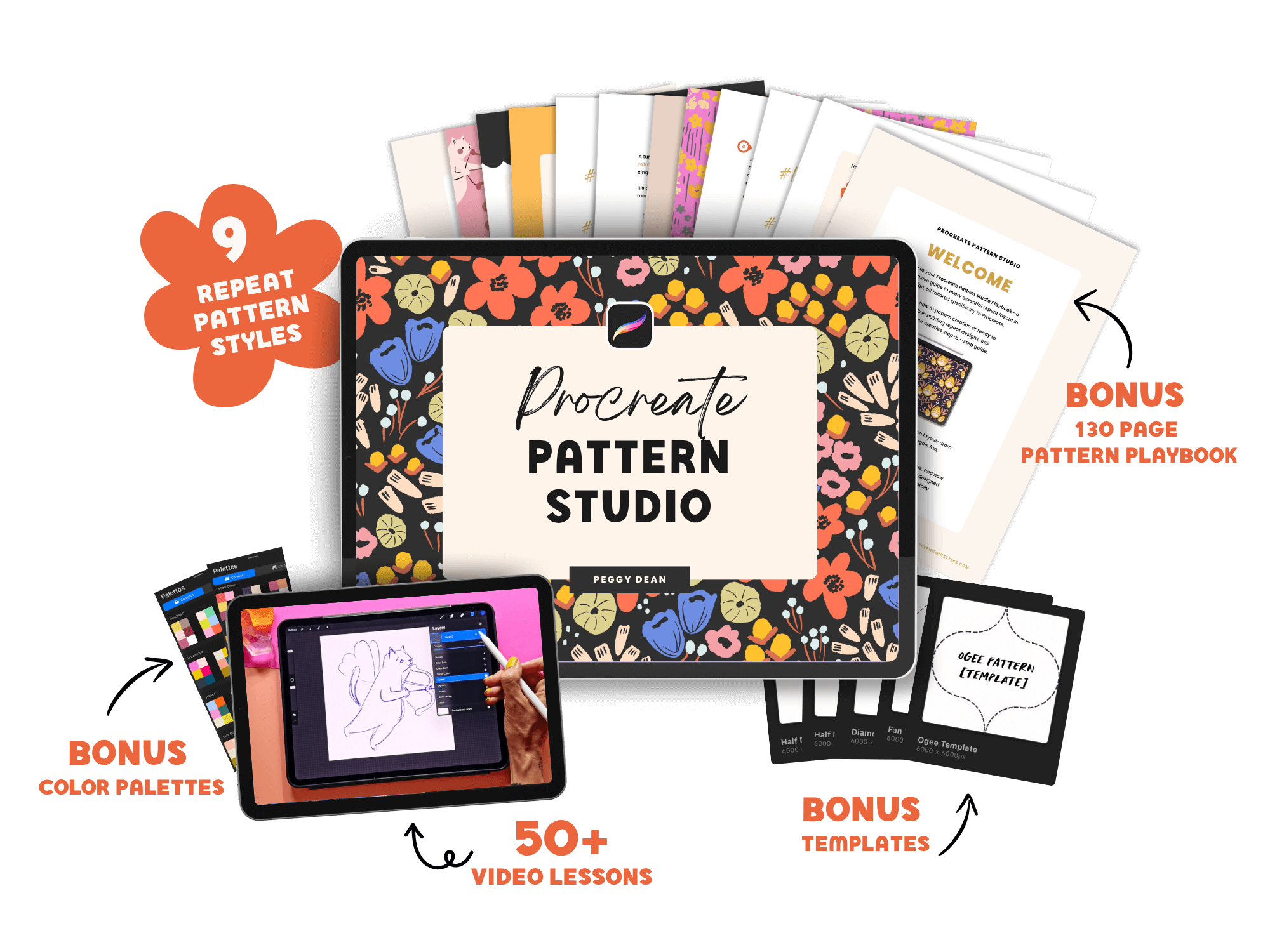 Procreate Pattern Studio | Easy Repeat Pattern Design in Procreate