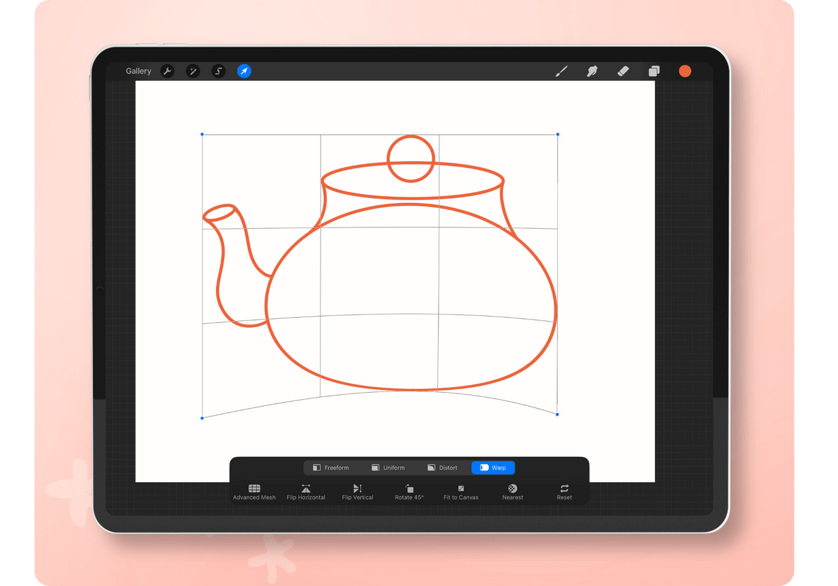how to get perfefct circles in procreate