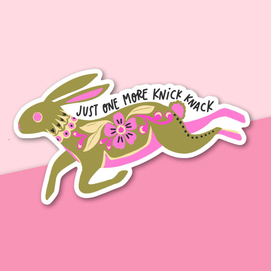 rabbit sticker funny knick knacks